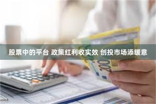 股票中的平台 政策红利收实效 创投市场添暖意
