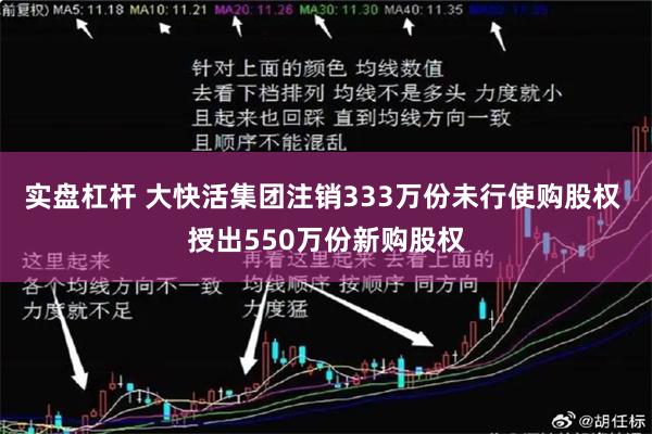 实盘杠杆 大快活集团注销333万份未行使购股权 授出550万份新购股权