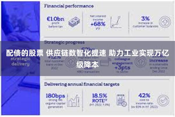 配债的股票 供应链数智化提速 助力工业实现万亿级降本